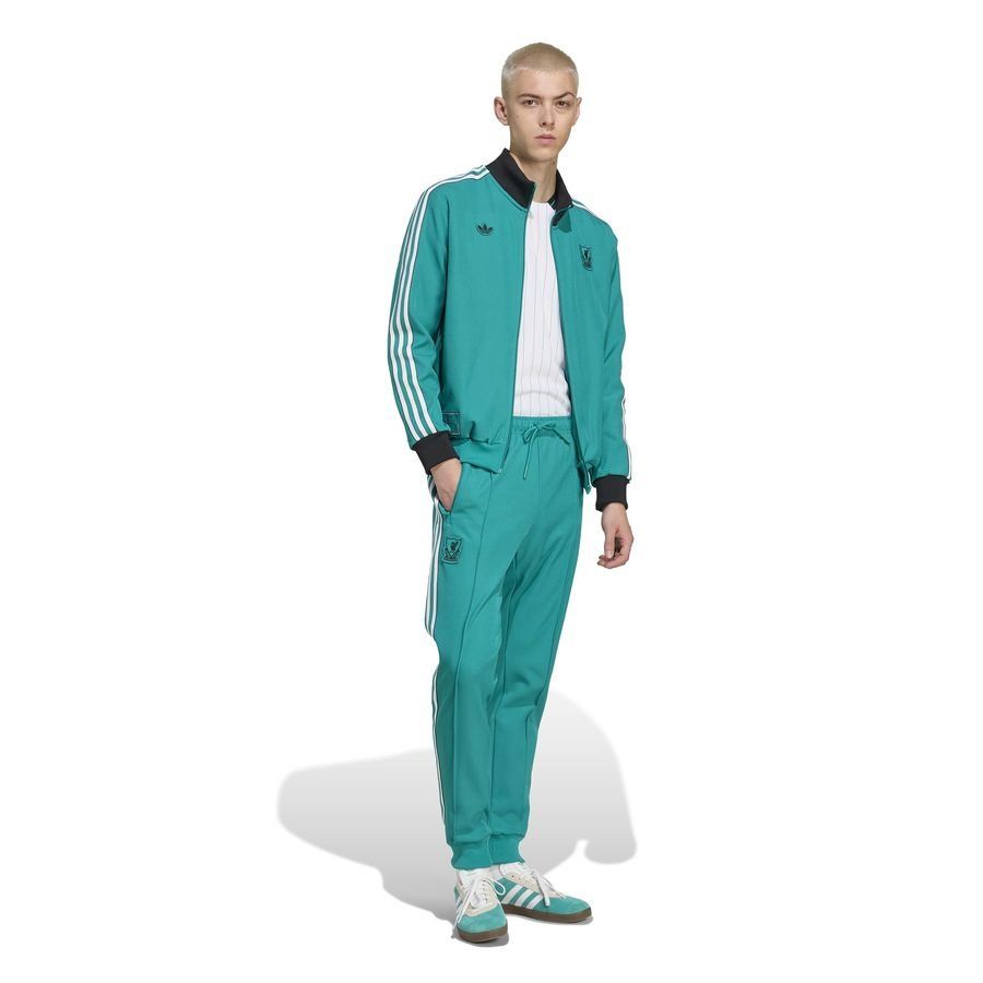 Liverpool Track Top Terrace Icons - Sea Green/Black/White - Men's-SoccerKits Hub | Buy Soccer Jerseys Online